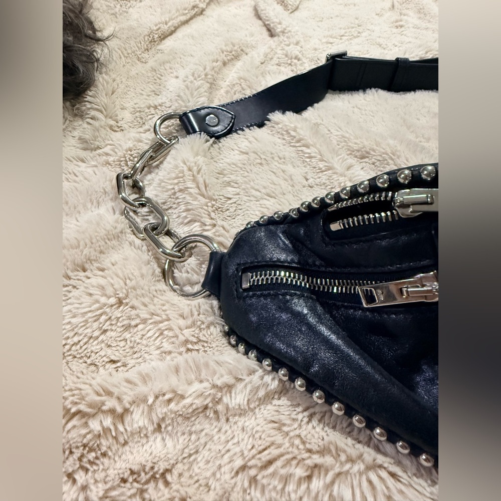 Alexander Wang Studded Black Bum Bag - Picture 2 of 10